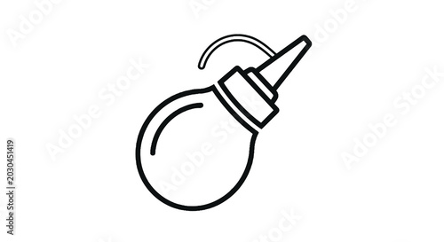 Tableau sur toile Rubber Bulb Syringe Medical Device.