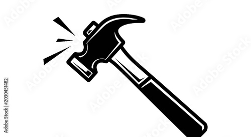 Photos Hammer tool for pounding nails strongly.