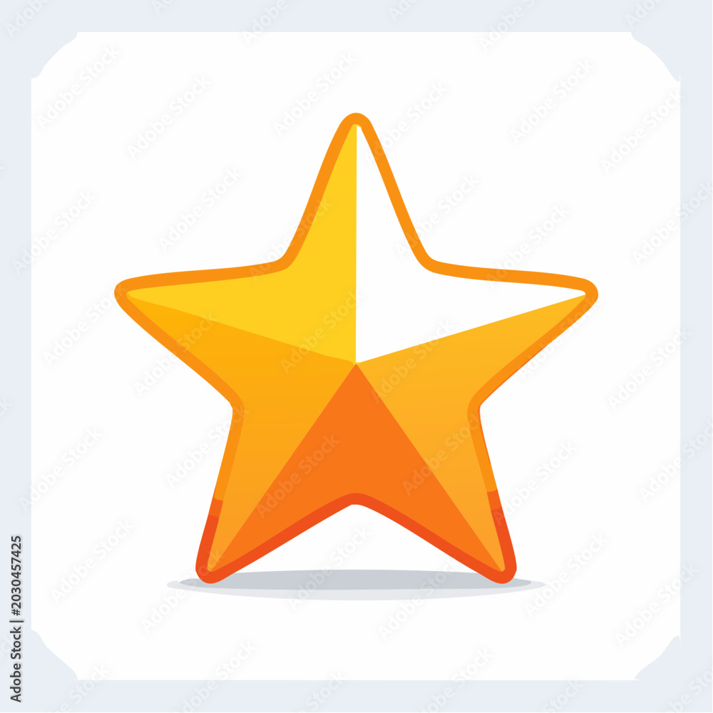 Obraz premium Golden Star Icon