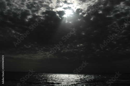 sunset over the sea