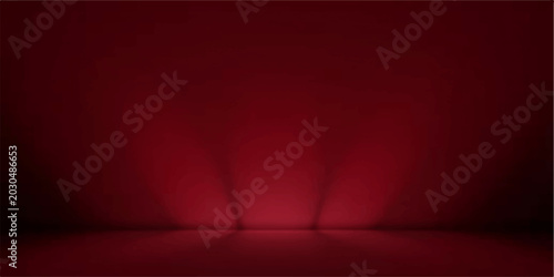 Photos Red sofa in luxury living room with red stage curtains and spotlight background
