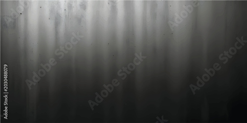 An old dark gray concrete wall with a heavy grunge texture and dirty aged surface creates a rough vintage stone backdrop for a moody black pattern design