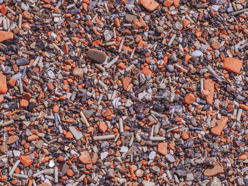 Photos Historic detritus washed up on the foreshore of the Thames river at the ancient