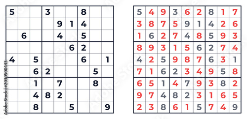 Advanced Sudoku Brain Teaser with Solution