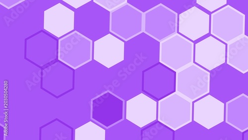 Fotografía Abstract Geometric Hexagon Pattern in Purple Tones