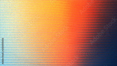 Foto Abstract background with a vibrant gradient of blue, yellow, orange, and red, fe