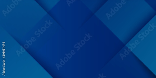 Картината върху платно Abstract blue background with glowing geometric lines