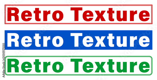 Retro texture background with bold text in red blue and green
