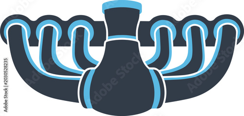 Foto Exhaust manifold icon for performance car engine tuning part illustration isolated on transparent background