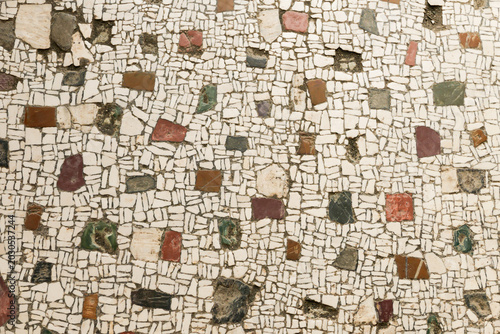 seamless ancient roman floor mosaic tiles in Pompeii