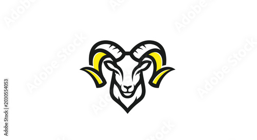 Фотография Ram Head Logo Graphic Icon Vector Animal Mascot