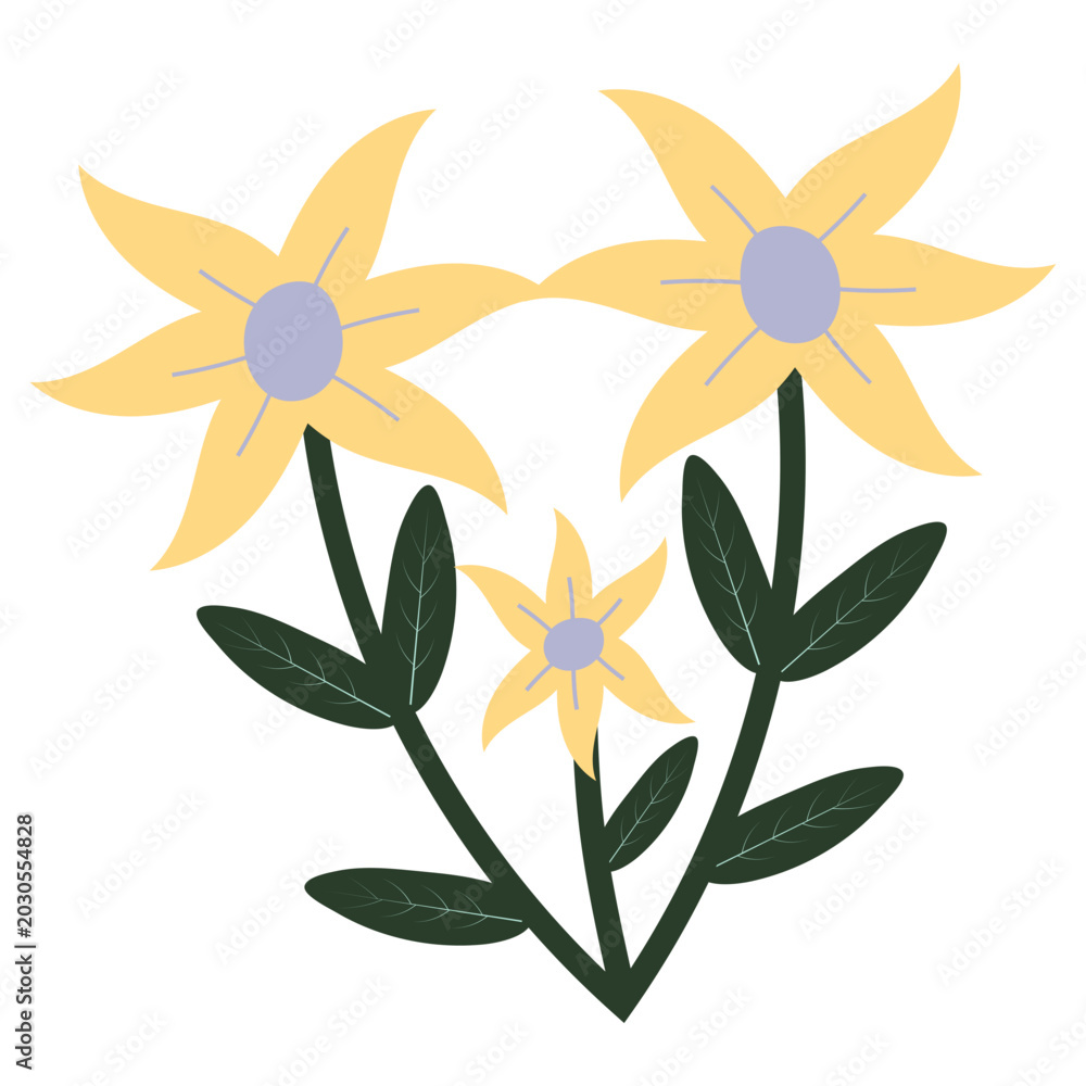 Fototapeta premium Hand Drawn Flower