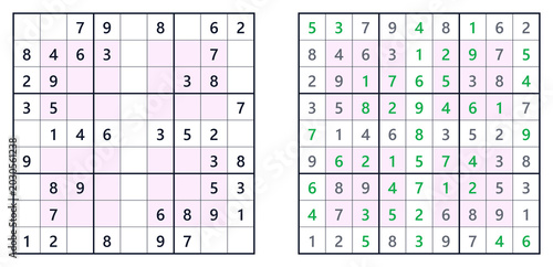 Photos Sudoku solution page