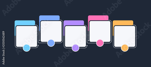 5 Step Timeline Roadmap Infographic Template for Business Process Flowchart Workflow Diagram Presentation