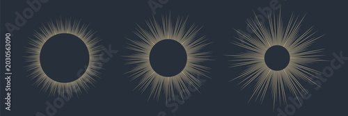 Tableau sur toile Set of golden sun