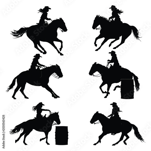 horse and rider silhouette