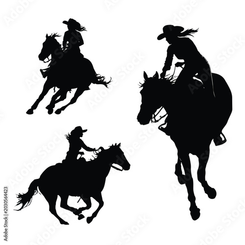 horse and rider silhouette