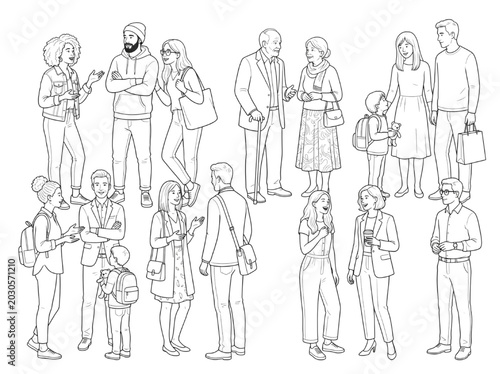 Collection of People Interacting and Using Technology in a CAD Environment