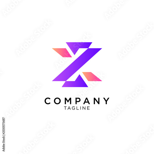 Creative letter Z logo design vector. Letter Z logo design template. Monogram Z logo icon