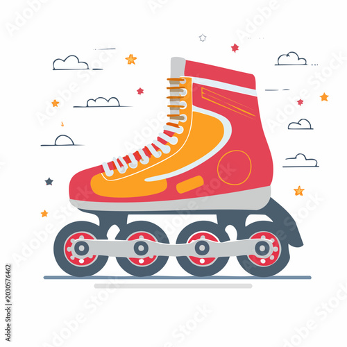Inline Skates Illustration