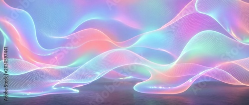 パステルネオン流体背景