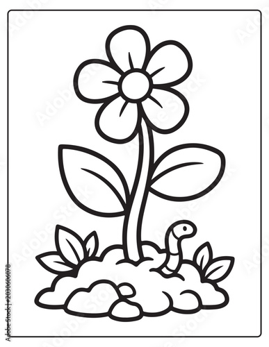 Beautiful Blooms Reverse Coloring Pages 