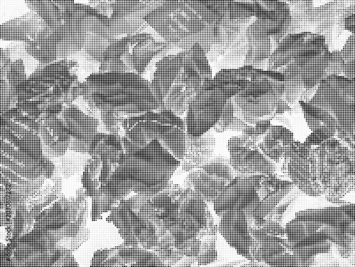 Bild auf Leinwand Crushed crumpled plastic bags litter environment in chaotic landscape