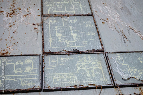 Chernobyl nuclear power plant control panel