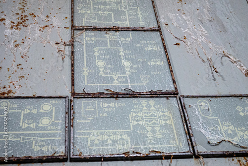 Chernobyl nuclear power plant control panel
