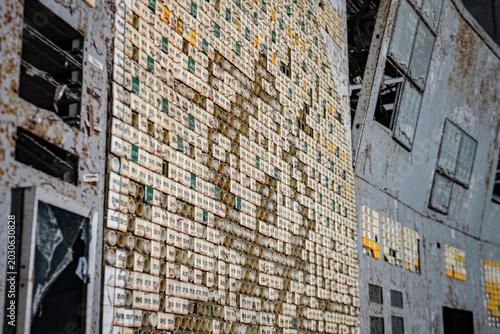 Chernobyl nuclear power plant control panel