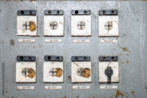 Chernobyl nuclear power plant control panel