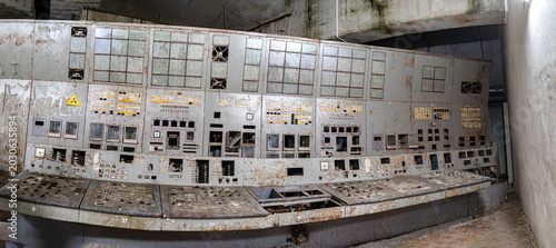 Chernobyl nuclear power plant control panel