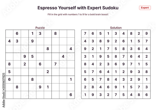 Espresso Yourself with Expert Sudoku