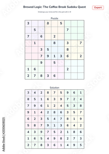 Brewed Logic: The Coffee Break Sudoku Quest