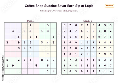 Coffee Shop Sudoku: Savor Each Sip of Logic