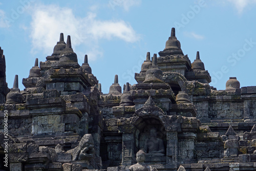 senic view of borobodur temple
