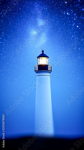 Ocean Seacoast Lighthouse Picturesque Tranquil Scenery