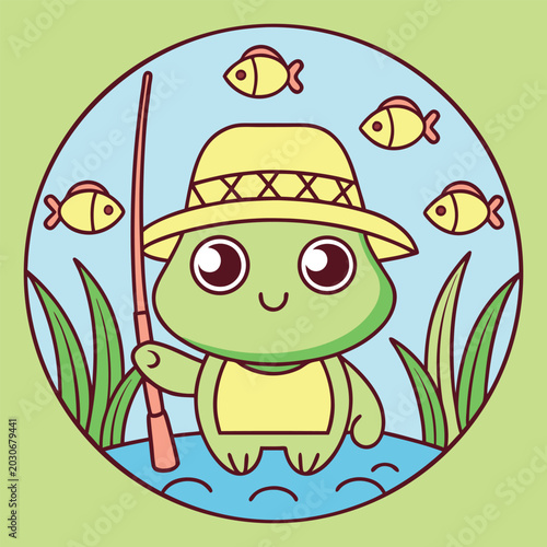 Funny frog animal for weekend's fishing t-shirt