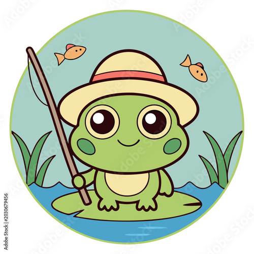 Funny frog animal for weekend's fishing t-shirt