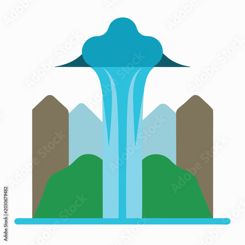 vector illustration of a tree with a green background