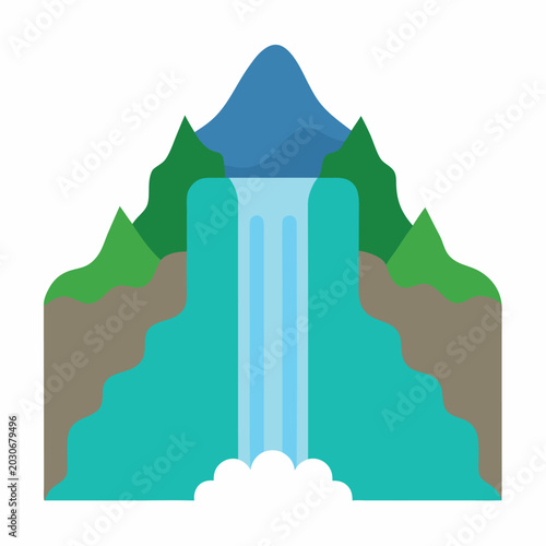 vector illustration of a tree with a green background