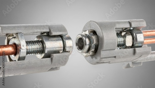 Medium frame featuring screwclamp inline connectors demonstrating easy installation and firm conductor clamping for durable electrical circuits.