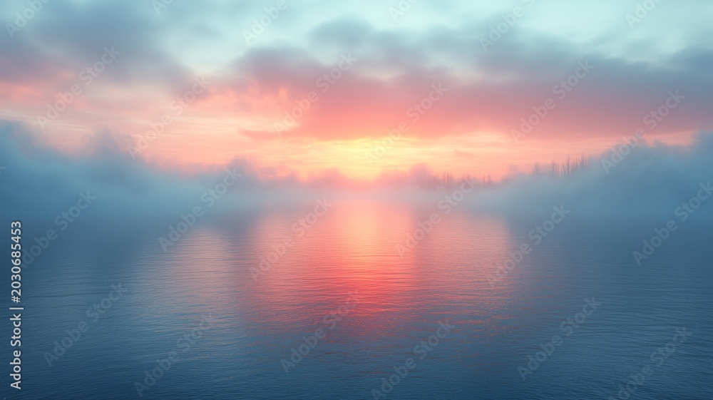 Obraz premium Ocean Water Seacoast Sunset Picturesque Tranquil Scenery
