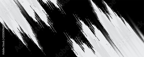 Photos Dots halftone white and blue color pattern gradient grunge texture background