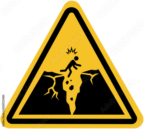 canyon warning sign 