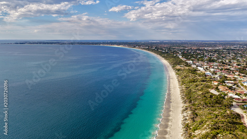 Canvastavla Port Kennedy and Warnbro, Perth, Western Australia – 4K Aerial Drone View of Whi