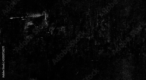 Abstract dusty black background, dark rough texture wall, distressed grunge overlay backdrop