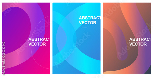 Soft Abstract Vector Poster Collection with Overlapping Fluid Organic Shapes for Modern Web Design