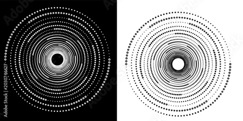 Foto Abstract background with lines in circle