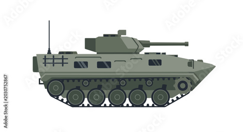 Military Tank Vehicle Army Equipment.